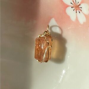 Imperial Topaz Charm - dainty